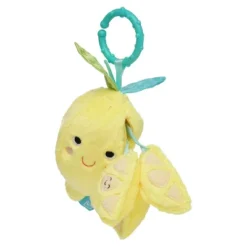 Manhattan Toy Mini-Apple Farm Lemon Baby Travel Toy With Rattle, Squeaker, Crinkle Fabric & Teether Clip-on Attachment -Baby Products GUEST 0390483b f0c2 44b5 a598 7b8948930c53