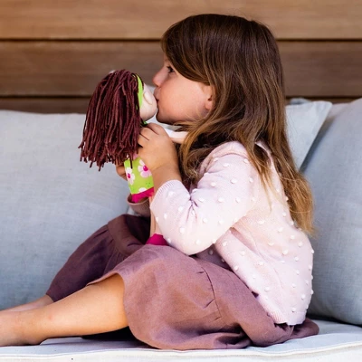 HABA Coco 12" Soft Doll With Brown Hair, Embroidered Face 4 HABA Coco 12" Soft Doll With Brown Hair, Embroidered Face - Image 4