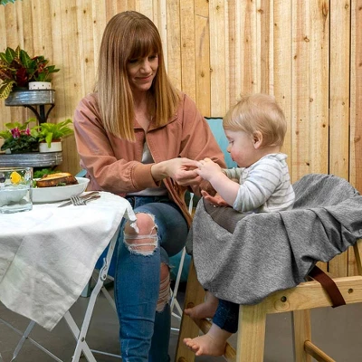 Boppy Compact Antibacterial Shopping Cart Cover - Gray 1 Boppy Compact Antibacterial Shopping Cart Cover - Gray