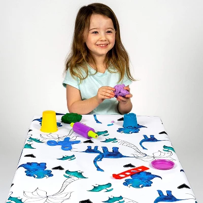 JumpOff Jo - Splat Mat - Waterproof And Washable, For Booster Seat, Tabletop, Carpet - Protection From Spills, Indoor-Outdoor - 51 X 51 6 JumpOff Jo - Splat Mat - Waterproof And Washable, For Booster Seat, Tabletop, Carpet - Protection From Spills, Indoor-Outdoor - 51 X 51 - Image 6