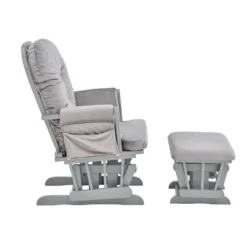 Suite Bebe Mason Glider And Ottoman - Gray Wood And Light Gray Fabric -Baby Products GUEST 0f5f9768 9f60 4725 a371 a696afee6f42