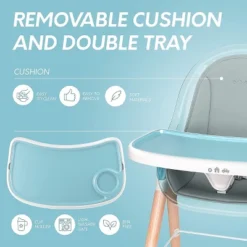 Children Of Design Adjustable 6-in-1 Wooden Classic High Chair For Babies & Toddlers -Baby Products GUEST 12ab2af5 b961 43e9 9888 38d53cebdc89