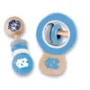Baby Fanatic Wood Rattle 2 Pack - NCAA UNC Tar Heels Baby Toy Set