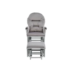 Suite Bebe Madison Glider And Ottoman - Gray Wood And Light Cloud Gray Fabric -Baby Products GUEST 1520665d f55c 4805 afc7 a246199d9133