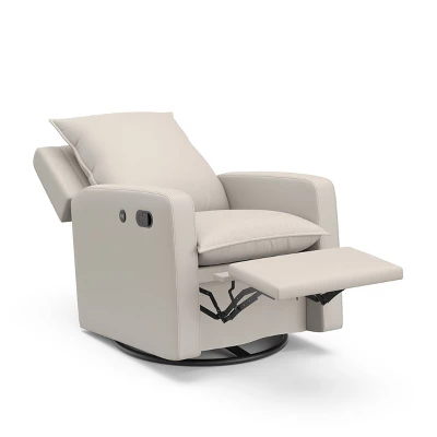 Storkcraft Timeless Side Lever Reclining Glider With USB Charging Port - Ivory 5 Storkcraft Timeless Side Lever Reclining Glider With USB Charging Port - Ivory - Image 5