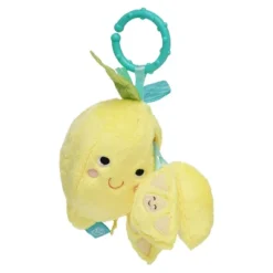 Manhattan Toy Mini-Apple Farm Lemon Baby Travel Toy With Rattle, Squeaker, Crinkle Fabric & Teether Clip-on Attachment -Baby Products GUEST 18b7f532 2ce7 469e a1c2 336777ff679a