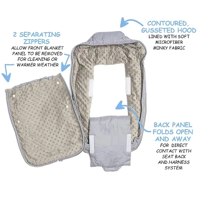 JumpOff Jo Baby Bunting Bag, Stroller Blanket And Sleeping Bag, 100% Cotton With Minky Lining, Mama Bear 2 JumpOff Jo Baby Bunting Bag, Stroller Blanket And Sleeping Bag, 100% Cotton With Minky Lining, Mama Bear - Image 2