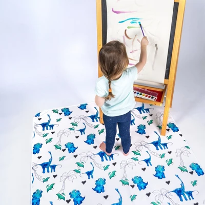 JumpOff Jo - Splat Mat - Waterproof And Washable, For Booster Seat, Tabletop, Carpet - Protection From Spills, Indoor-Outdoor - 51 X 51 5 JumpOff Jo - Splat Mat - Waterproof And Washable, For Booster Seat, Tabletop, Carpet - Protection From Spills, Indoor-Outdoor - 51 X 51 - Image 5