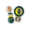 Baby Fanatic Wood Rattle 2 Pack - NCAA Oregon Ducks Baby Toy Set