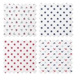 Bacati - Little Sailor Blue/Navy/Red Boys Muslin Swaddling Blankets Set Of 4 -Baby Products GUEST 1cd3f7bc c49a 4ca0 b59a 49a23b30d391