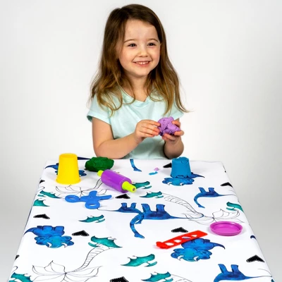 JumpOff Jo - Splat Mat - Waterproof And Washable, For Booster Seat, Tabletop, Carpet - Protection From Spills, Indoor-Outdoor - 51 X 51 4 JumpOff Jo - Splat Mat - Waterproof And Washable, For Booster Seat, Tabletop, Carpet - Protection From Spills, Indoor-Outdoor - 51 X 51 - Image 4