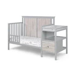 Suite Bebe Connelly 4-in-1 Convertible Crib And Changer Combo - Gray/Rockport Gray -Baby Products GUEST 1dfaf76b 66dc 4ca8 904c a0f0be6150d8