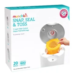 Munchkin Arm & Hammer Diaper Pail Snap, Seal And Toss Refill Bags, 600ct, 20pk -Baby Products GUEST 1e39bbc5 ecc3 4054 8258 e2c72ea172c7