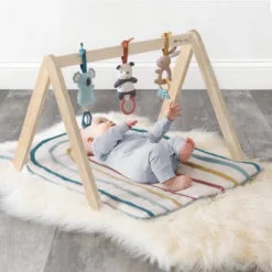 Itzy Ritzy Wooden Ritzy Activity Gym With Playmat And Three Removable Toys -Baby Products GUEST 1fcec0e0 31bb 4427 ab21 44100588efb1