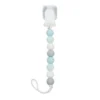 Loulou Lollipop Gem Silicone Pacifier Clip - Blue Mint