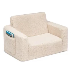 Delta Children Kids' Cozee Flip-Out Sherpa 2-in-1 Convertible Chair -Baby Products GUEST 20b3b58d 7c31 4f4f 9ebe 4ea10c80922d