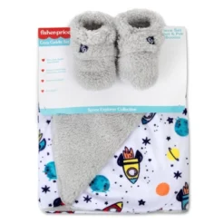 Fisher Price Fisher-Price Space Explorer Sherpa Lined Blanket And Plush Booties -Baby Products GUEST 22bd9dc4 a1cf 4cb5 8bff b86fe72a275a