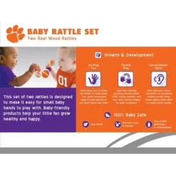 Baby Fanatic Wood Rattle 2 Pack - NCAA Clemson Tigers Baby Toy Set 6 Baby Fanatic Wood Rattle 2 Pack - NCAA Clemson Tigers Baby Toy Set -Baby Products GUEST 23c31e59 5ca5 48e6 afc7 aa0d34dd658c