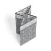 Bacati - Clouds In The City White/Gray Collapsible Laundry Hamper
