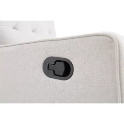 Suite Bebe Bryton Gliding Swivel Recliner Accent Chair - Tufted - Woven Gray Fabric -Baby Products GUEST 2499fd65 4f73 46ee bec0 d777dacc1bec