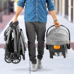 Chicco Mini Bravo Plus Travel System - Slate Gray -Baby Products GUEST 254519ff ef22 42b6 a9f5 bf48da91296e