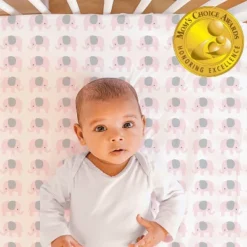 The Peanutshell Fitted Crib Sheets - Elephant And Pink Hearts - 2pk -Baby Products GUEST 25f8eafe 2bff 42a7 a7b6 7998c5321a1c