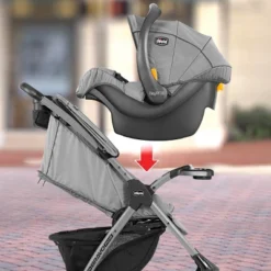 Chicco Mini Bravo Plus Travel System - Slate Gray -Baby Products GUEST 29b8c816 b0d5 43c5 b4e8 a0ea8e8f2d72
