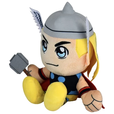 Bleacher Creatures Marvel Thor 8" Kuricha Sitting Plush- Soft Chibi Inspired Toy 1 Bleacher Creatures Marvel Thor 8" Kuricha Sitting Plush- Soft Chibi Inspired Toy