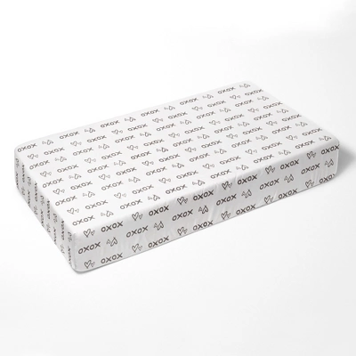 Bacati - Love Aztec Design/Print Gray/Silver 6 Pc Crib Bedding Set With Long Rail Guard Cover 5 Bacati - Love Aztec Design/Print Gray/Silver 6 Pc Crib Bedding Set With Long Rail Guard Cover - Image 5