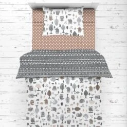 Bacati - Owls In The Woods Beige/Gray 4 Pc Toddler Bedding Set 11 Bacati - Owls In The Woods Beige/Gray 4 Pc Toddler Bedding Set -Baby Products GUEST 31c3a9e5 8324 4c71 908e e1241d0c8925