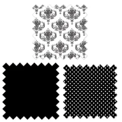 Bacati - Classic Damask Black/Grey/White 4 Pc Crib Bedding Set With Diaper Caddy 15 Bacati - Classic Damask Black/Grey/White 4 Pc Crib Bedding Set With Diaper Caddy -Baby Products GUEST 320f3a65 ef2c 44e3 aea3 6424604715ae