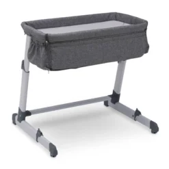 Simmons Kids' Dream Bedside Baby Bassinet Sleeper With Breathable Mesh And Adjustable Heights - Lightweight Portable Crib - Gray -Baby Products GUEST 32696939 c472 4e3d ab40 94a64aecb812