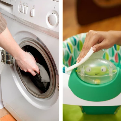 Evenflo Exersaucer Tiny Tropics 2-in-1 Baby Seat + Doorway Jumper 15 Evenflo Exersaucer Tiny Tropics 2-in-1 Baby Seat + Doorway Jumper - Image 15