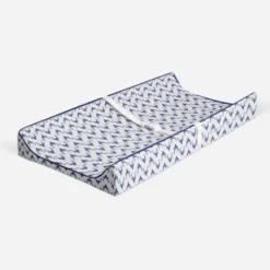 Bacati - Noah Navy Buck Quilted Muslin Changing Pad Cover
