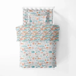 Bacati - Jungle Safari Boys Aqua/Orage Muslin 5 Pc Toddler Bedding Set With Dec Pillow 13 Bacati - Jungle Safari Boys Aqua/Orage Muslin 5 Pc Toddler Bedding Set With Dec Pillow -Baby Products GUEST 3fa586a1 d31f 47af 9b87 56fe091005c4