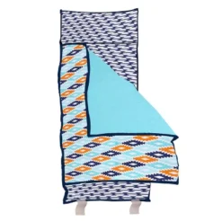 Bacati - Liam Aqua Orange Navy Toddler Nap Mat -Baby Products GUEST 40c67c2f 8033 41de b48b de8619eebd9a
