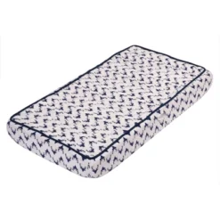 Bacati - Noah Navy Buck Quilted Muslin Changing Pad Cover -Baby Products GUEST 43e5864c 6632 48ab 9a09 1a152d669cdb