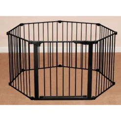 Kidco Auto Close Configure Baby Gate With One 24" Extension (Total Width Up To 104") - Black