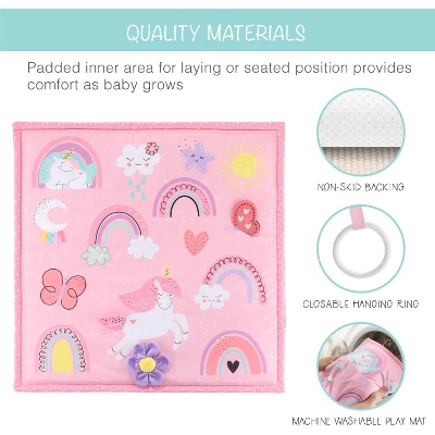 The Peanutshell Rainbow Paradise 7-in-1 Activity Gym & Play Mat For Baby 4 The Peanutshell Rainbow Paradise 7-in-1 Activity Gym & Play Mat For Baby - Image 4