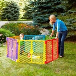 Toddleroo By North States Superyard Colorplay 6 Panel Freestanding Gate -Baby Products GUEST 473436d2 9e0a 4fbe 8fb1 77d496de476e