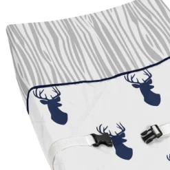 Sweet Jojo Designs Changing Pad Cover - Navy & White Stag -Baby Products GUEST 49e71912 7f2e 494b 907c a4ecd9bba19d