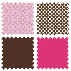 Bacati - Pink Chocolate 4 Pc Toddler Bedding Set -Baby Products GUEST 4c42d156 d59f 498b 8320 a75e9be31b96