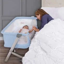 Dream On Me Skylar Bassinet And Bedside Sleeper - Blue -Baby Products GUEST 4c517770 4e5a 495a 8409 50915415a06e