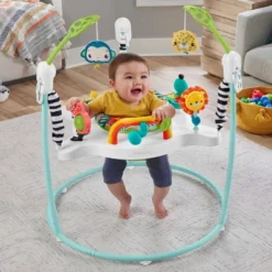 Fisher Price Fisher-Price Jumping Jungle Jumperoo Baby Jumper With Lights And Sound