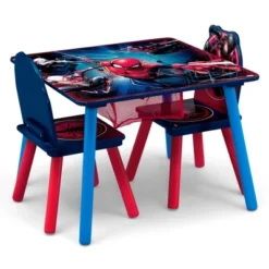 Delta Children Spider-Man Kids' Table And Chair Set With Storage (2 Chairs Included) - Greenguard Gold Certified - 3ct -Baby Products GUEST 5bc9193f e81e 4aa4 93ec 8d8bd63b93d0