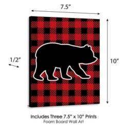 Big Dot Of Happiness Lumberjack - Channel The Flannel - Buffalo Plaid Nursery Wall Art, Kids Room & Cabin Decor - 7.5 X 10 Inches - Set Of 3 Prints -Baby Products GUEST 5c964c51 47f5 4aa4 a477 cf3707acd3e3