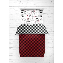 Bacati - Lumberjack Red Black 5 Pc Toddler Bedding Set -Baby Products GUEST 5e9c9520 b14c 464f 9e10 8de96c9cd0aa