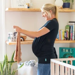 Moby Bump & Beyond T-Shirt Wrap Baby Carrier - Black - S -Baby Products GUEST 5f108867 2d76 413a 8bca ddcbfc90192d