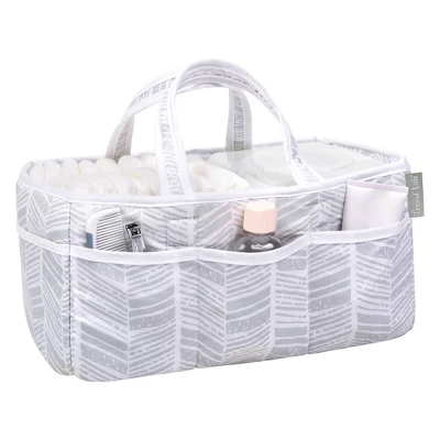 Trend Lab Storage Caddy - Gray Herringbone 1 Trend Lab Storage Caddy - Gray Herringbone