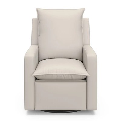 Storkcraft Timeless Side Lever Reclining Glider With USB Charging Port - Ivory 2 Storkcraft Timeless Side Lever Reclining Glider With USB Charging Port - Ivory - Image 2